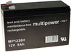 Powery Batterie au plomb MP1236H pour UPS APC Back-UPS ES 700 9Ah 12V