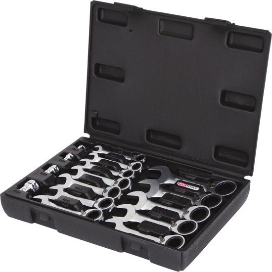 KS TOOLS GEARplus Ratschenringmaulschlüssel-Satz, kurz, 16-tlg ( 503.4653 )