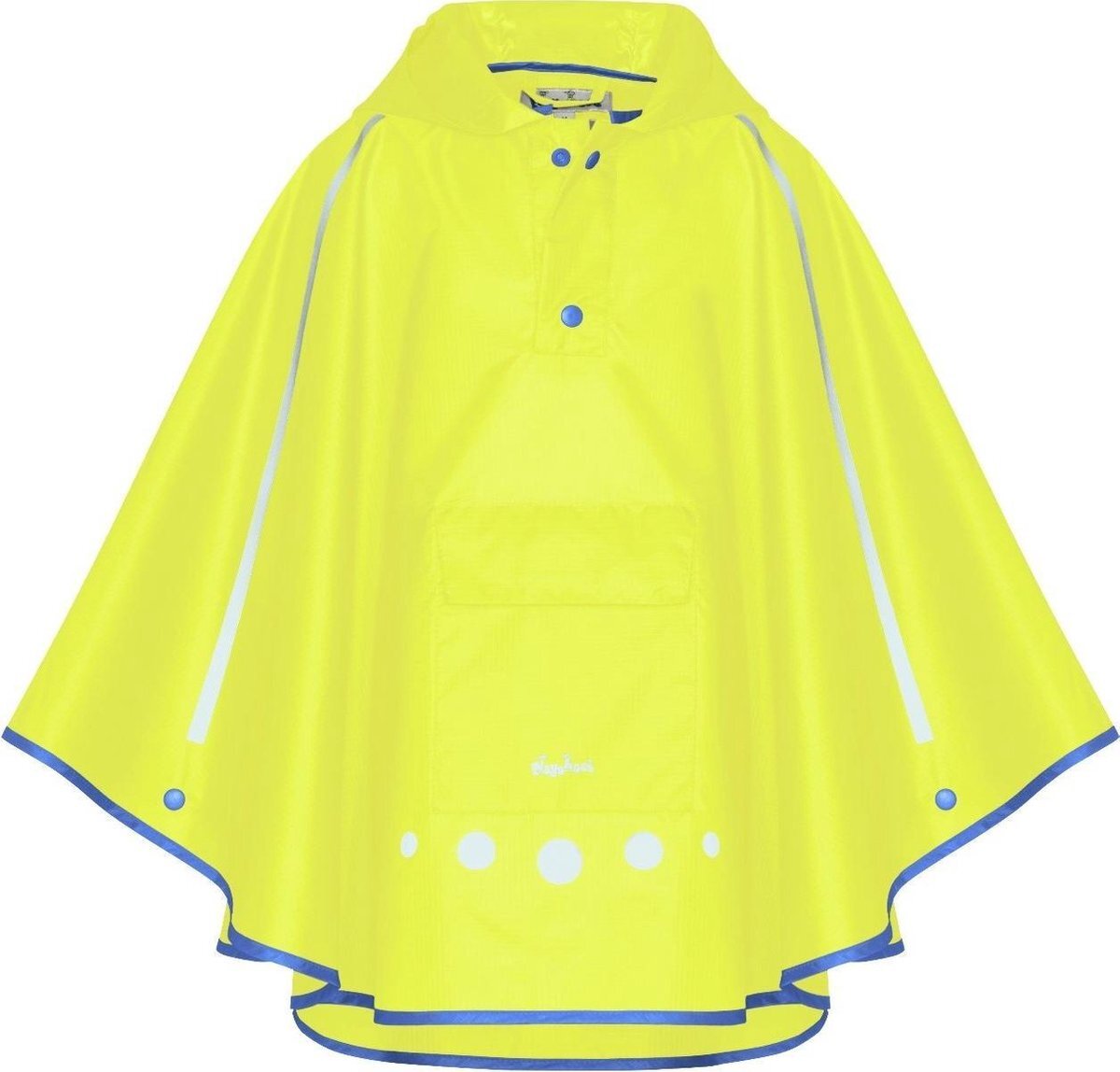 Playshoes Regenponcho Opvouwbaar Neon-geel Junior Maat L