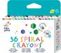 HAKU YOKA Spiraalkrijtjes - 36 Stuks - Bevat 10% Bijenwas - 3 Jaar