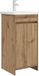 vidaXL Meuble de salle de bain avec lavabo chêne artisanal 42 x 40 x 84,5 cm