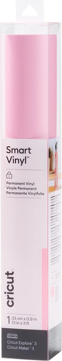 CRICUT Vinyl Folie - Smart Vinyl - Permanent - 33 x 91 cm - Lichtroze