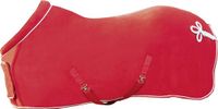 HKM Fleece Rug with Collar Red 205
