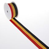 Nationale band "België" - zwart, geel, rood - 25 mm x 25 m