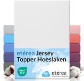 etérea Himmlische Qualität etérea Topper Jersey Hoeslaken 140x200 - 160x200 cm Oekotex Made in Green - 100% katoen - Wit