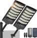 Lampe solaire Lot de 2, 600 Watt, 6500 Kelvin, Détecteur de mouvement, IP67