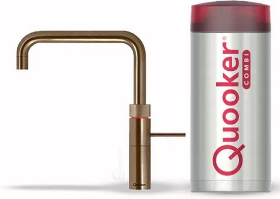 Quooker Fusion Square Keukenkraan - Messing Patina - Combi+
