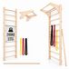 MAMOI Zweedse ladder met optrekhandgreep, weerstandsbanden en stok