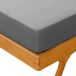 Kono Bedding Hoeslaken geborsteld microvezel hoeslaken 30 cm diepte zak (grijs, 140x200cm)