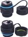 Merkloos / Sans marque Wan GmbH Paneelmontage RJ45-stekker CAT6/5 IP68 waterdicht Ethernet aansluiting - Zwart, Rond, Kunststof - 2 stuks