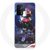 Maniacase Hoesje voor Oppo A74 5G Formule 1 Pierre Gasly F1 Coureur Rood Blauw