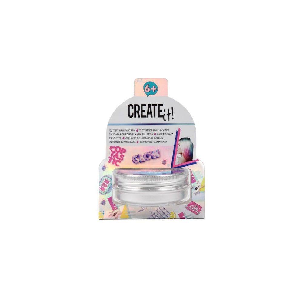 Create it! Glitter Haarmascara Blauw