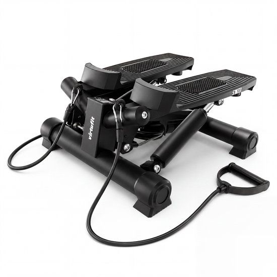 VirtuFit ST10 2-in-1 Stepper - Mini Stepper with Resistance Bands - Black