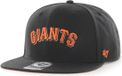 47Brand '47 MLB San Francisco Giants No Shot Script Under CAPTAIN Snapback Pet Unisex Zwart