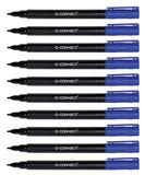 Q-Connect CD DVD BD Marker/Marker Pen Dikte: 0,6 mm/Blauw / 10 stuks