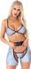 Leg Avenue Inc. BikiniTop, biker chaps, string - Zilver - M/L