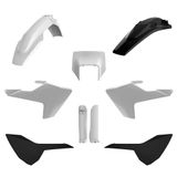 POLISPORT 91506 - Volledige Plastic Set (met Vorkbeschermers) HUSQVARNA Wit/Zwart