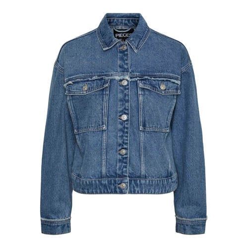PIECES PCALFI - Spijkerjasje - medium blue denim