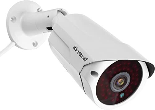 JideTech 5 MP Outdoor bewakingscamera, PoE-camera, IP66 weerbestendig, 20 m nachtzicht, bewakingscamera met bewegingsdetectie, H.265 videocompressie