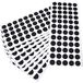 Adsamm FP-15-SA-BL-14-60 600 x viltglijders, zwart, Ø 14 mm