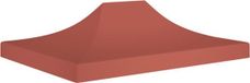 vidaXL Partytentdak 270 g/m² 4x3 m terracotta