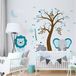 Muursticker Malicische dieren van de jungle H60 x 80 cm