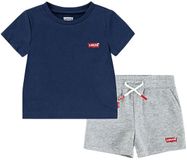 Levi's Kids Batwing Set Blue, Grey 12 Months Unisex
