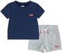 Levi's Kids Batwing Set Blue, Grey 12 Months Unisex