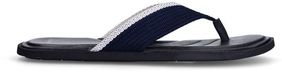 Manfield Heren Donkerblauwe Canvas Slippers Maat 43