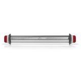 LACOR - 67143 deegroller, 4 uitneembare schijven, roestvrij staal, gegraveerde meetmarkeringen, alle soorten deeg, 41,5 cm, vaatwasserbestendig, grijs