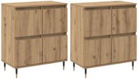 vidaXL Opbergkast - 2 stuks - Artisan Eiken - 60 x 35 x 70 cm