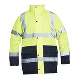 Blackrock 80012 Geel/Marine Hoge Zichtbaarheid Twee Tone Coat, EN20471, Klasse 3