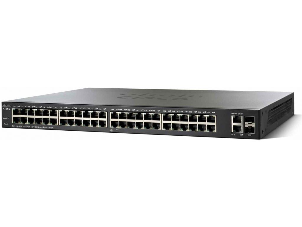 Cisco SF350-48 - Switch - 48 poorten - Zwart