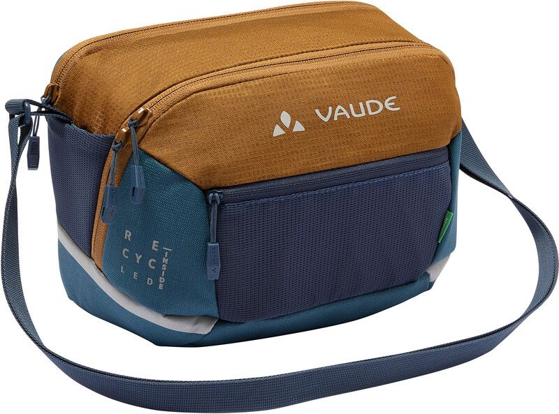 VAUDE Cycle Box Handlebar Shoulder Bag, Beige/Blue