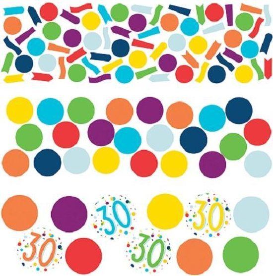Amscan Confetti 30 Verjaardag Confetti Papier Multicolor