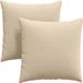 vidaXL Zitkussens - 2 st - Stof - Crème - 60 x 60 cm
