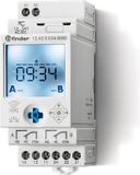 Finder 12.A2.0.024.0000 Schakelklok Weekprogramma, Dagprogramma IP20 Astro-functie, Vakantieprogramma, Impulsfunctie