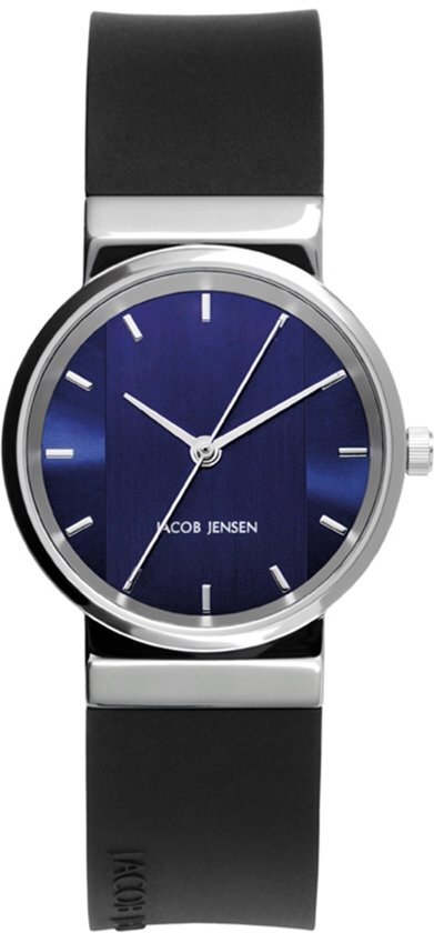 Jacob Jensen 749 horloge dames - zwart - edelstaal