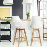 Silla SCANDINAVISCHE WITTE BARSTOEL