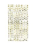 Ginger Ray Gold Star Shimmer folie achtergrond gordijn om op te hangen party, Pop The Bubbly, decoratie