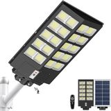 Éclairage extérieur solaire, 1000 W, IP65, avec détecteur de mouvement et capteur crépusculaire