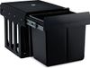 Relaxdays Inbouw prullenbak - 3 vakken - 15 l en 2 x 8 l - Zwart