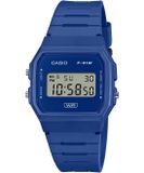 Casio Casio Collection F-91WB-2A1EF Horloge - Kunststof - Blauw - Ø 36 mm