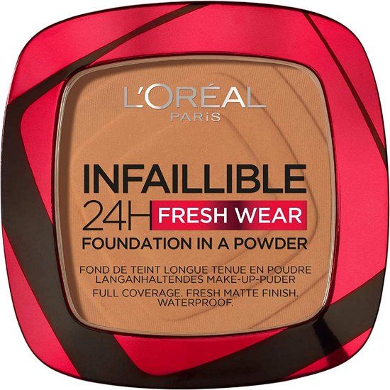 L'Oréal Paris Infaillible 24h Fresh Wear Foundation in a Powder - 330 Hazelnut - 9g