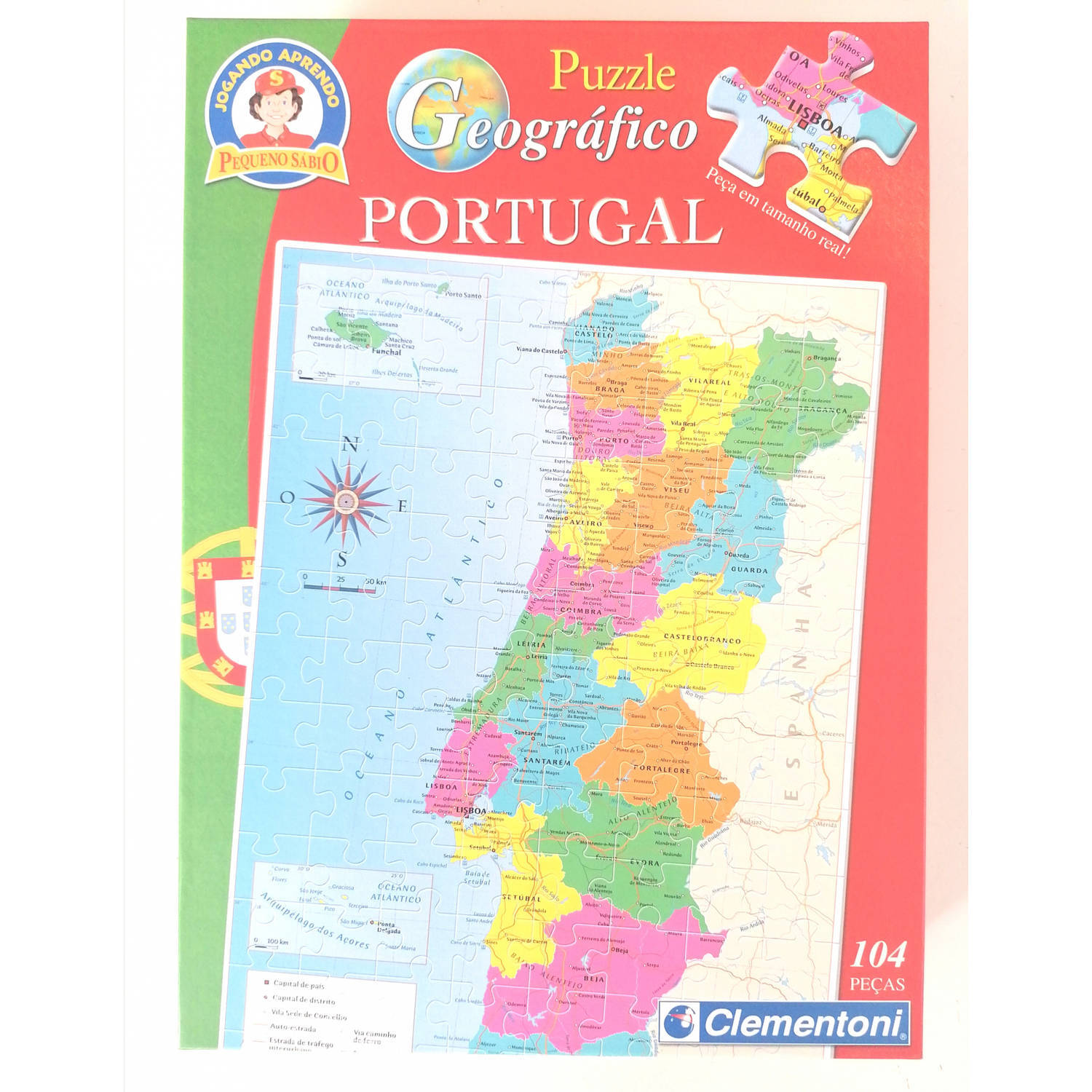 Clementoni Legpuzzel Portugal Junior 104 Stukjes