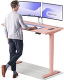 Desktronic HomePro Zit-sta Bureau Elektrisch In Hoogte Verstelbaar, 140x70 cm Roze/Roze