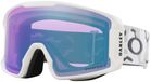 Oakley Lunettes de ski Line Miner L Blanc Prizm Snow Iced Iridium/CAT3 Homme