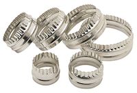 KitchenCraft Dubbelzijdige Bakvormpjes met Ronde en Geribbelde Kant - Roestvrij Staal Set van 6