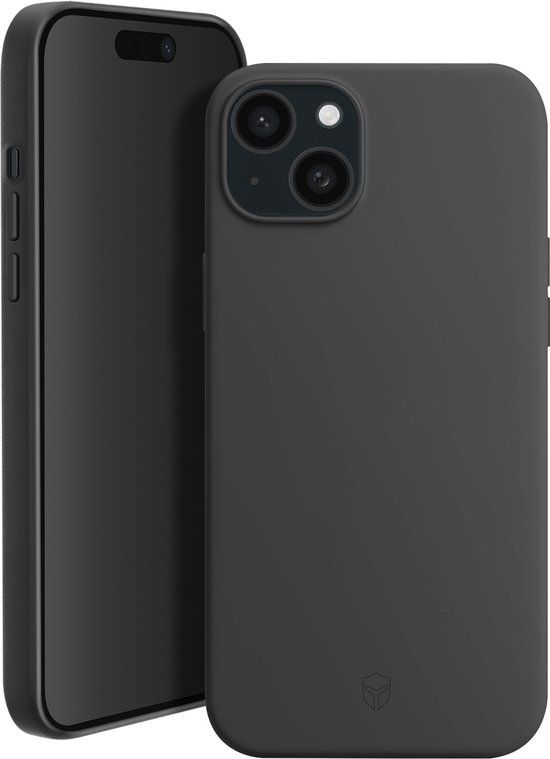 Force Case, Hoesje geschikt voor iPhone 15 Pro - Siliconen Versterkt & MagSafe Compatibel, Zwart
