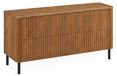 3xE living Meuble sous-vasque 120 cm, chêne artisanal, pieds noirs